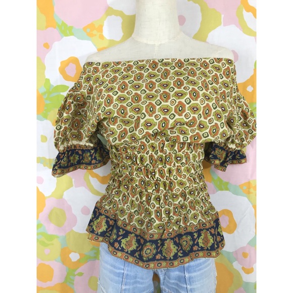 RARE Late 60s 70s Woodstock Era Hippy Top - Picture 2 of 3